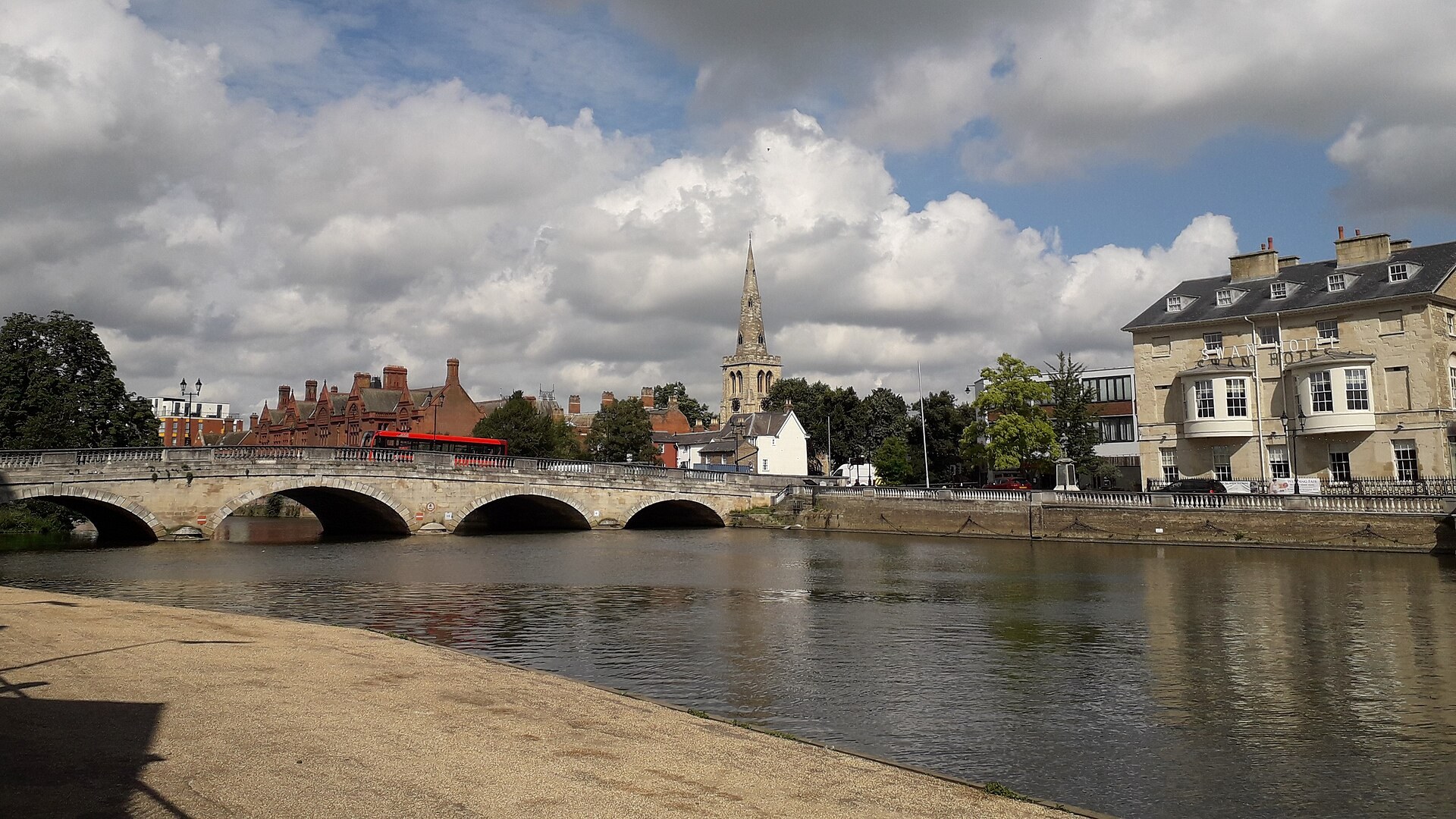 The Great Ouse and Town Bridge in Bedford