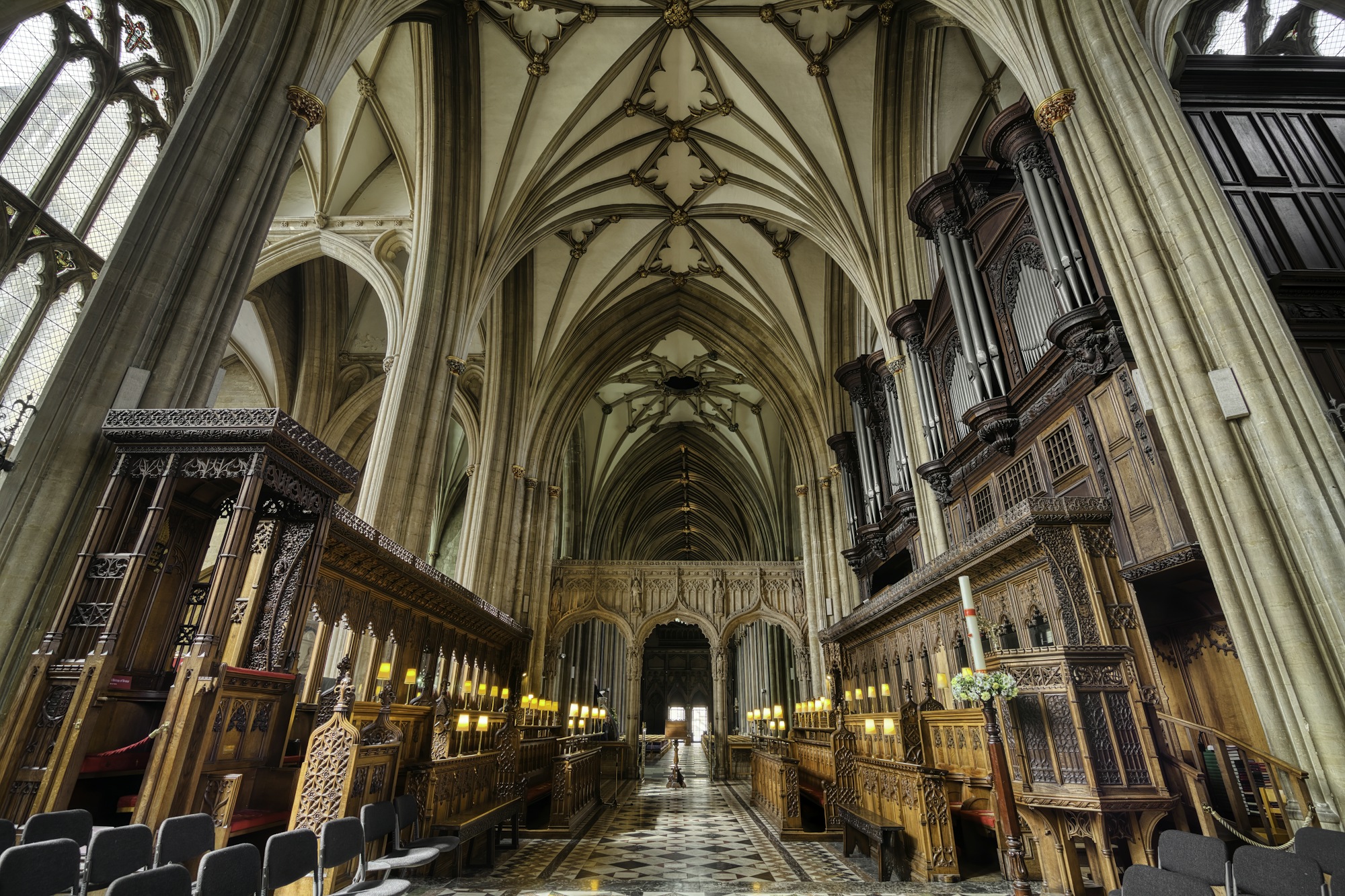 Inside Bristol Cathedral