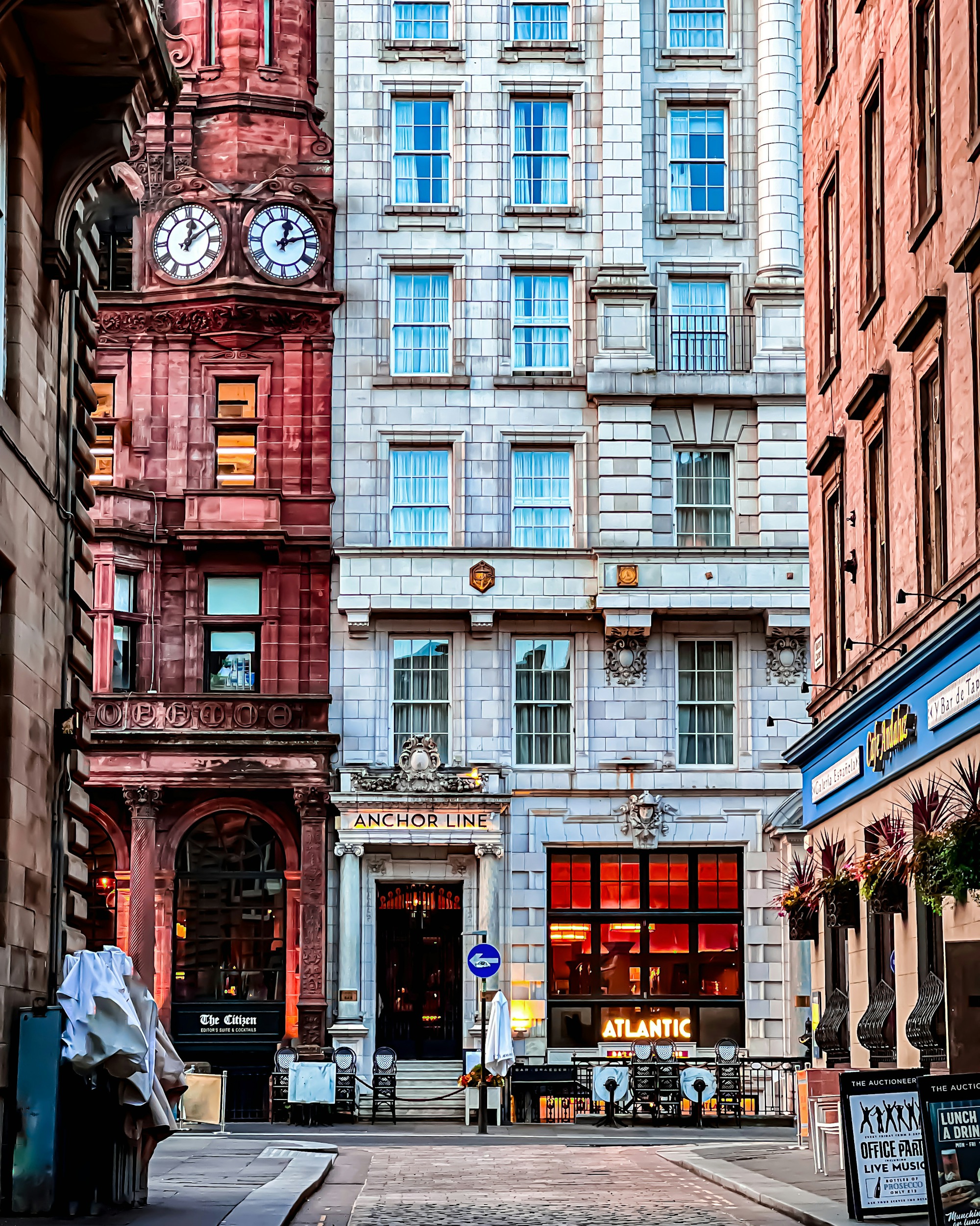 A Glasgow city street