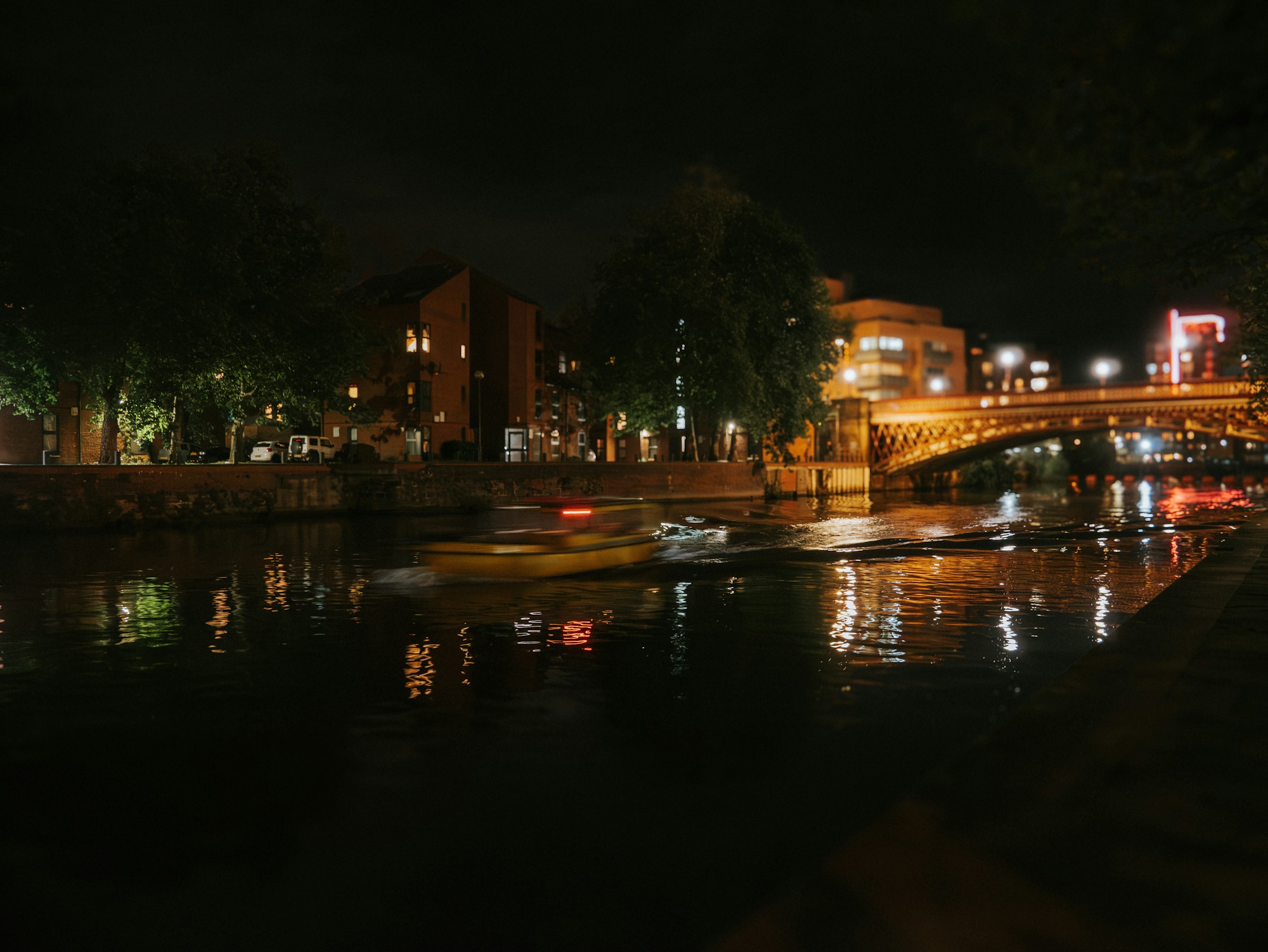 Leeds Dock at night