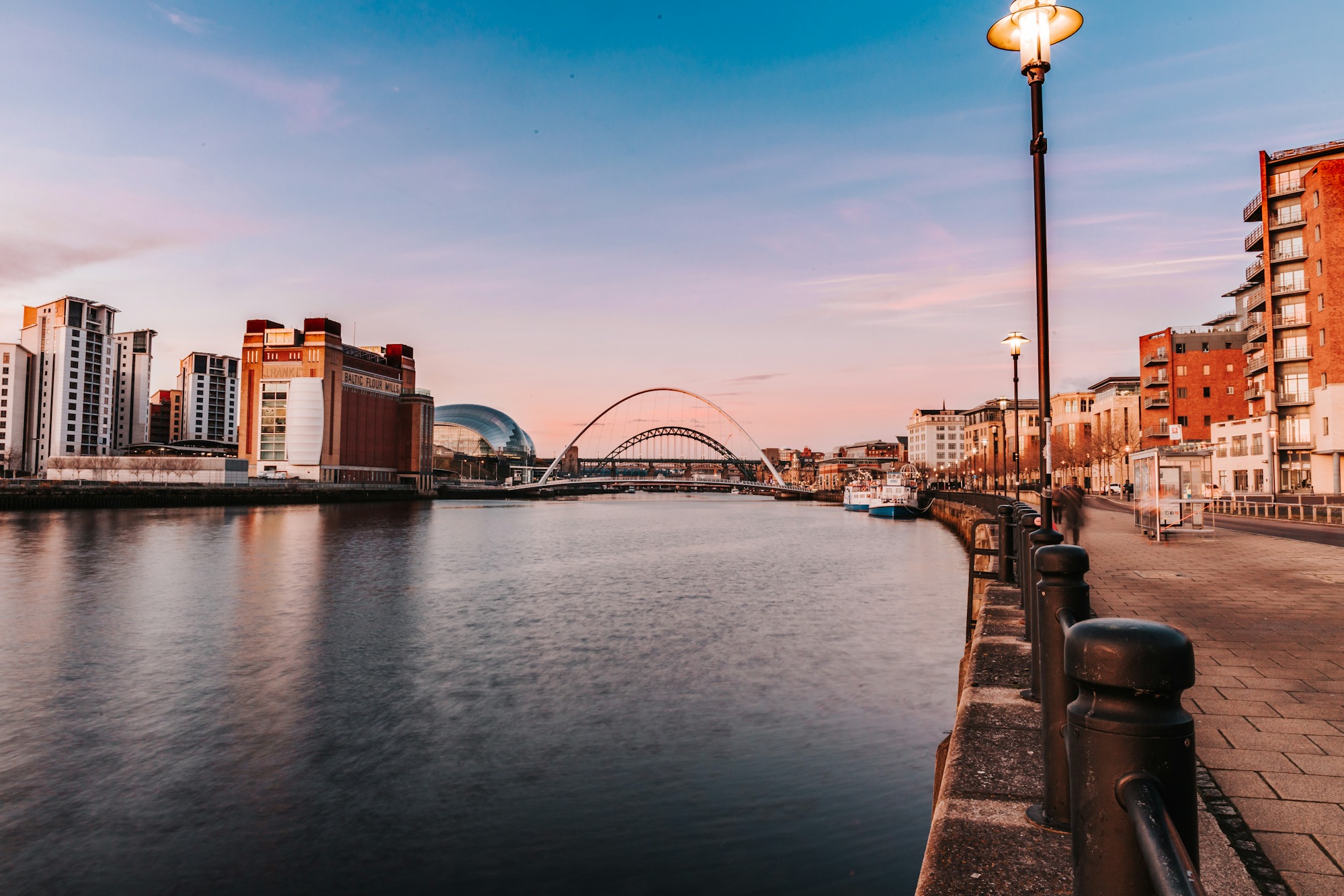 Newcastle Quayside at night
