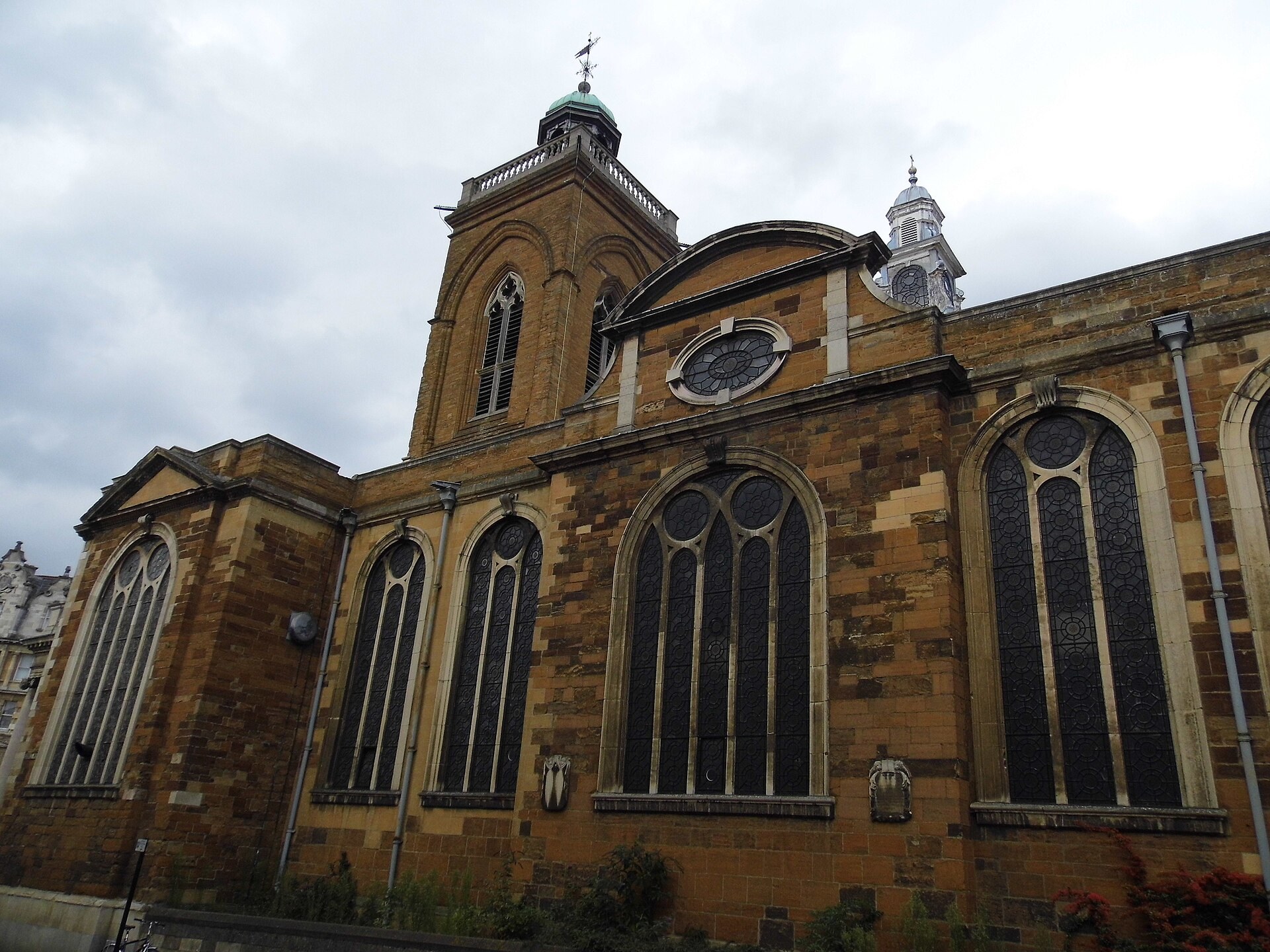 The side of All Saints Church, Northampton