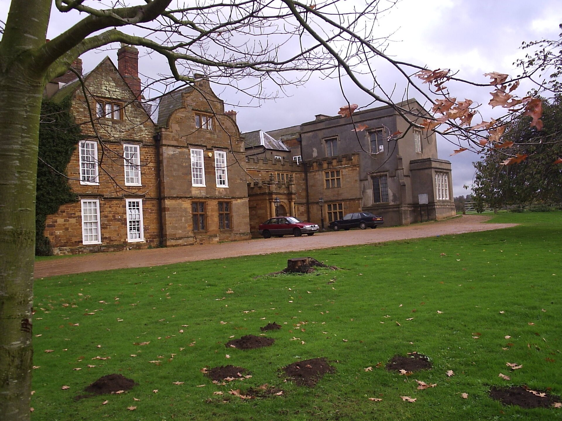 The west front of Delapre Abbey, Northampton