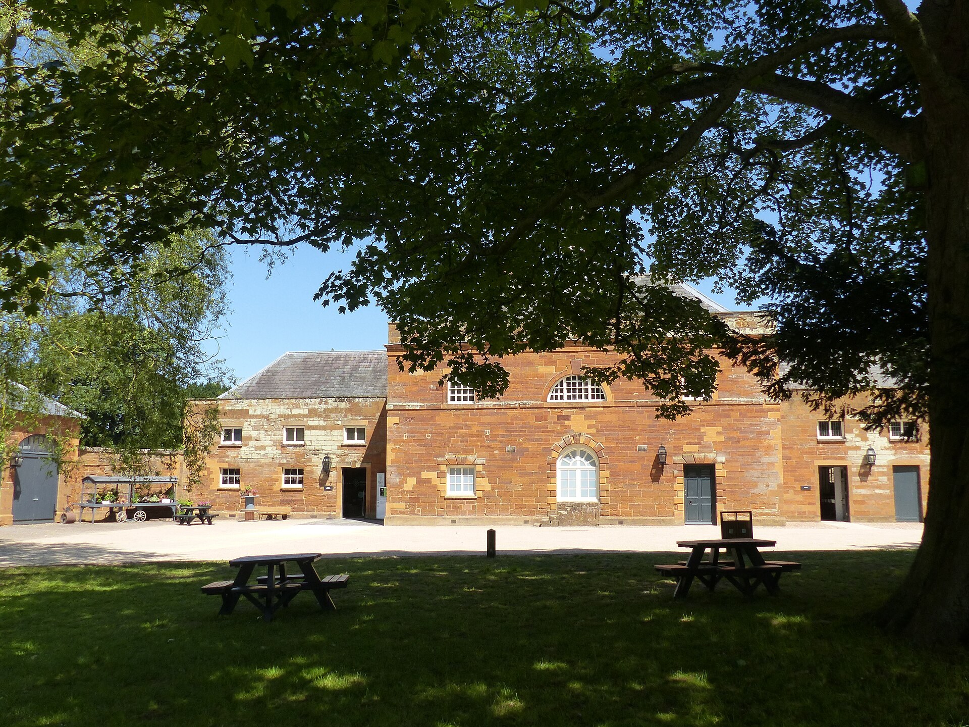Delapre Abbey seen from the picnic area, Northampton